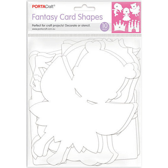 Fantasy cardstock shapes 10 pack for magical crafts, cardmaking, scrapbooking and kids projects