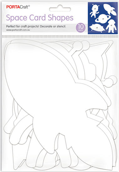 Space cardstock shapes 10 pack for astronomy crafts, school projects, cardmaking and scrapbooking