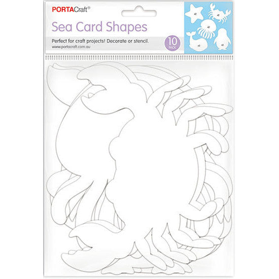 Ocean animal cardstock shapes 10 pack for sea life crafts, scrapbooking and classroom activities