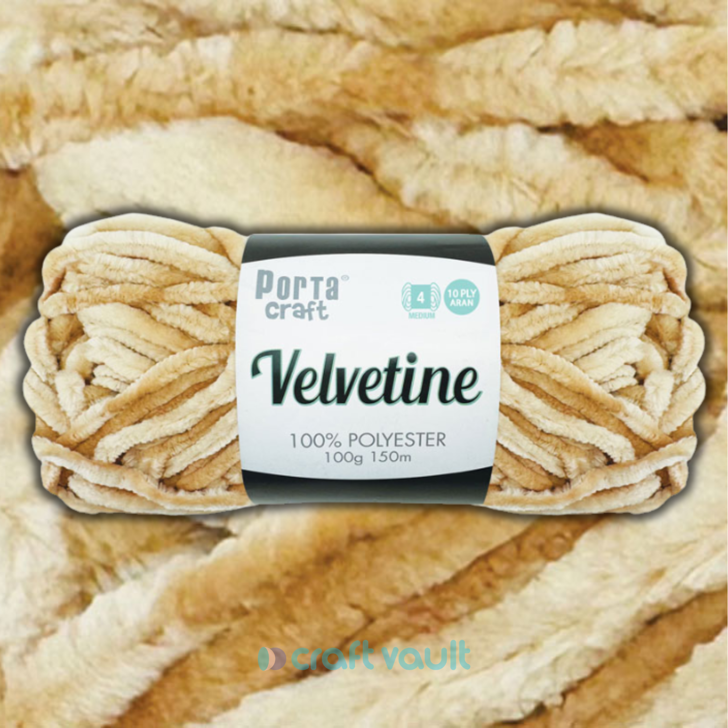 Velvetine Yarn 100g 150m Almond