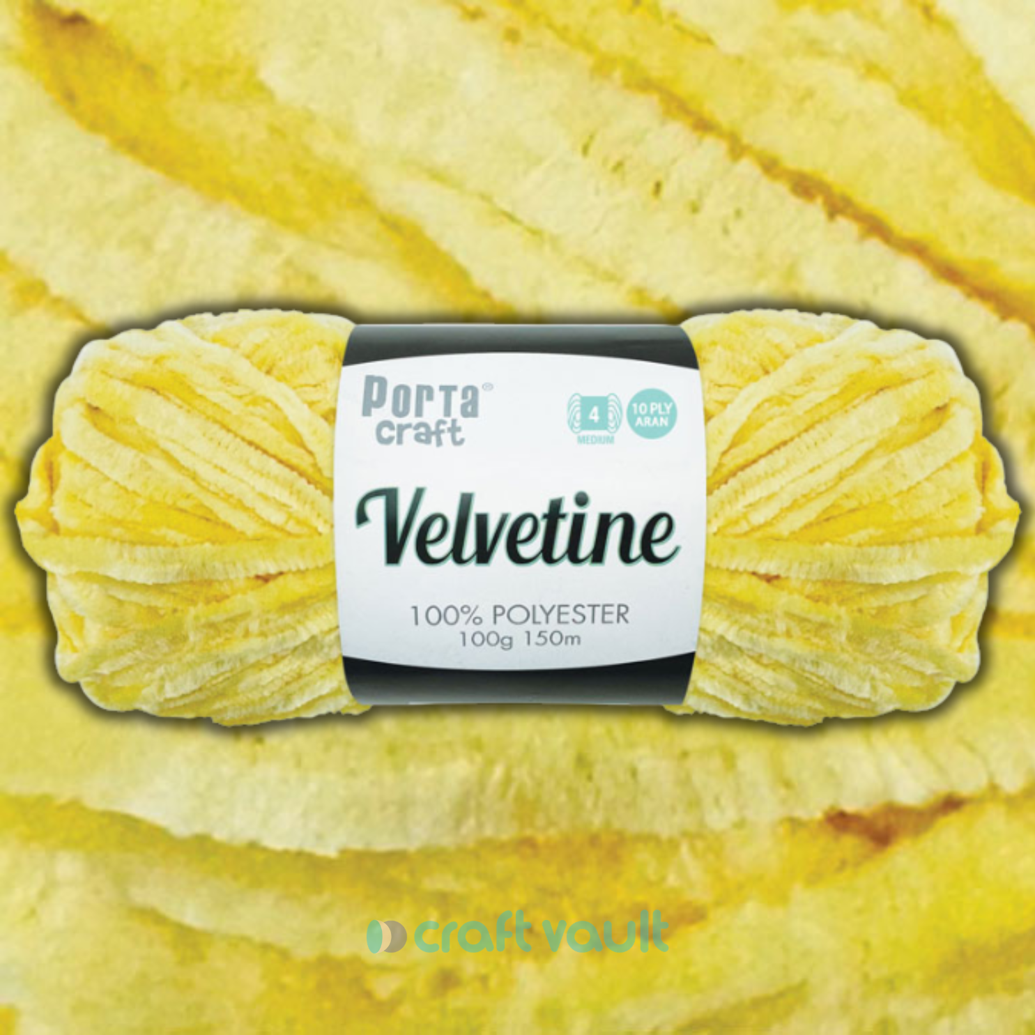 Velvetine Yarn 100g 150m Lemon