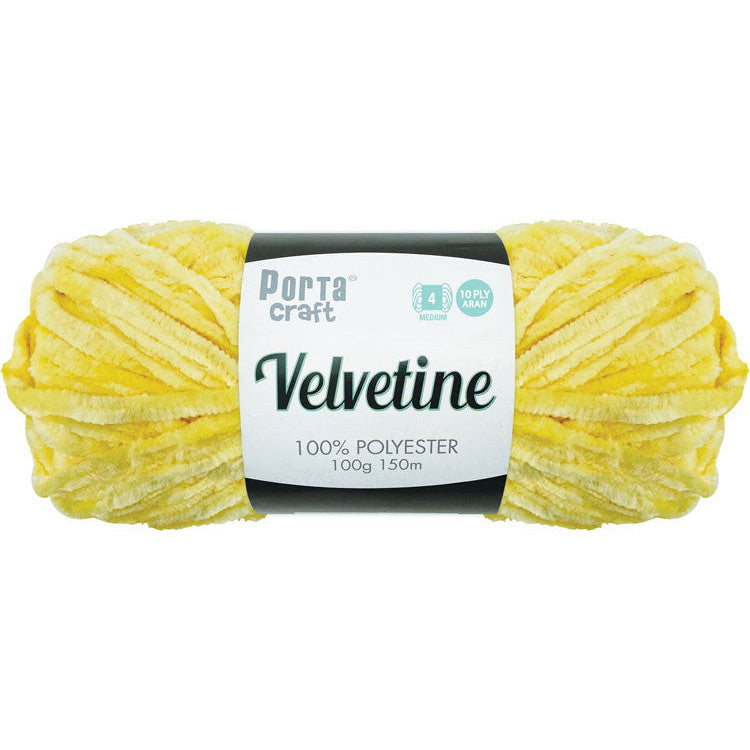 Velvetine Yarn 100g 150m Lemon