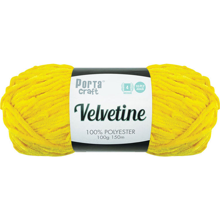 Velvetine Yarn 100g 150m Sunshine