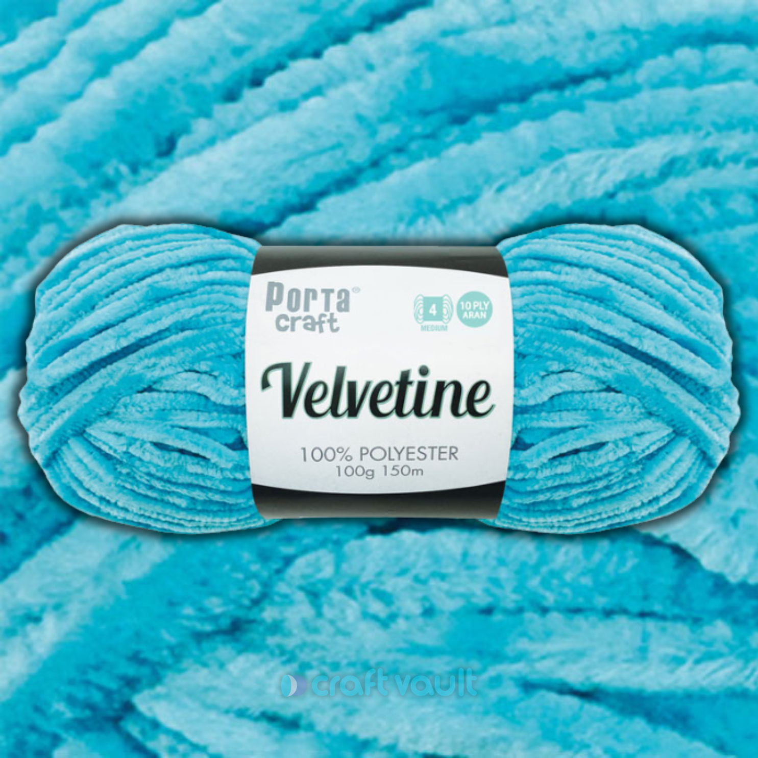 Velvetine Yarn 100g 150m Hot Blue