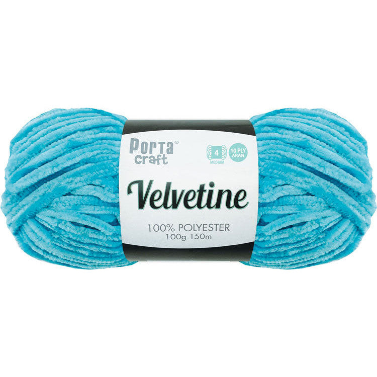 Velvetine Yarn 100g 150m Hot Blue
