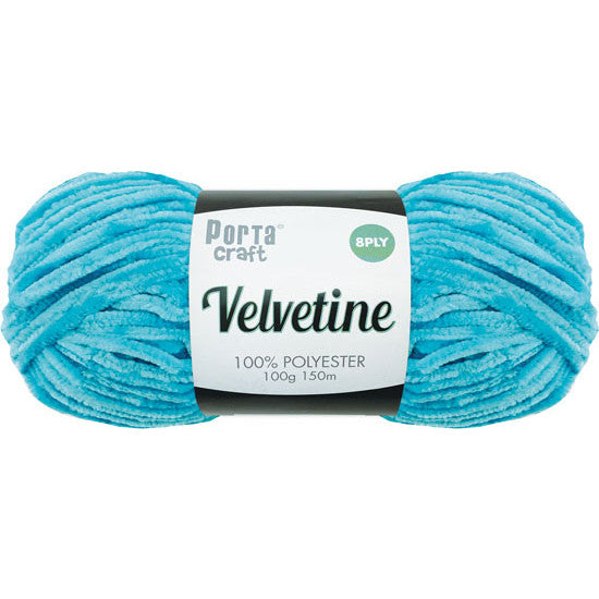 Velvetine Yarn 100g 150m Hot Blue