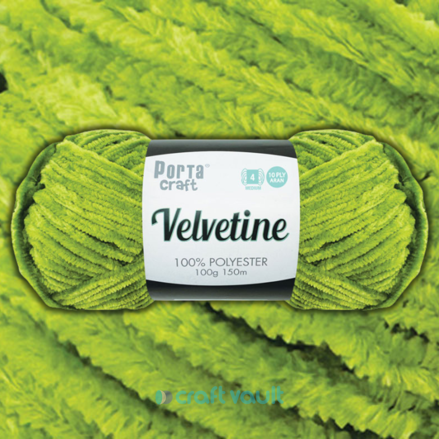 Velvetine Yarn 100g 150m Tree Frog