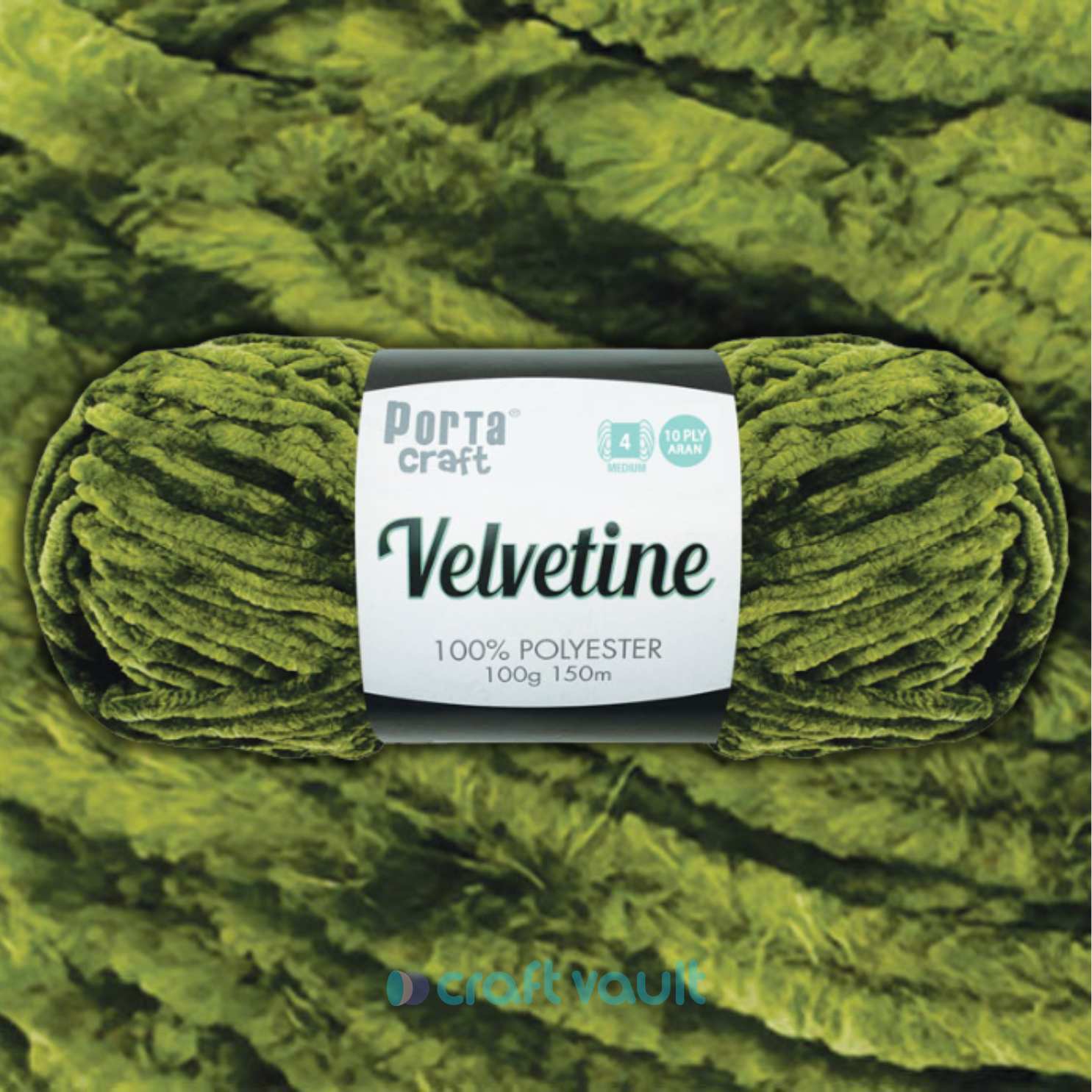 Velvetine Yarn 100g 150m Pine