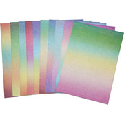 A4 Glitter Card 230gsm 10pk Multicolour Blend