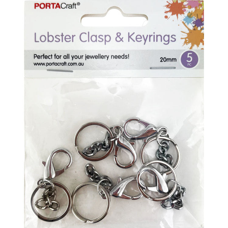 Porta Craft Keyrings with Lobster Clasp 20mm