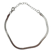 Snake Chain Bracelet with 10mm Lobster Clasp
