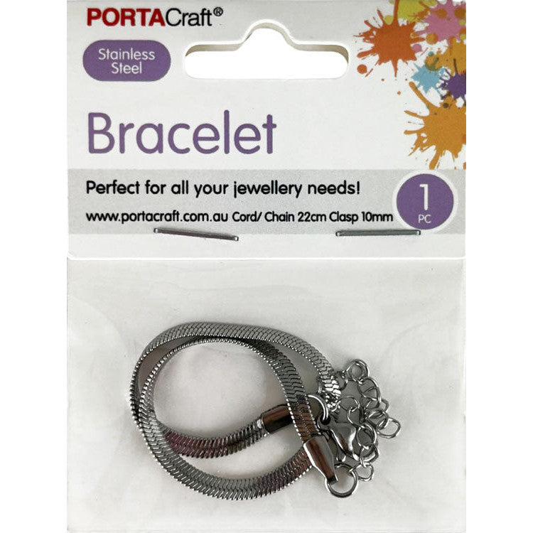Porta Craft Snake Chain Bracelet with Lobster Clasp