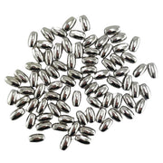 Porta Craft Silver Colour Oval Beads 4x7mm