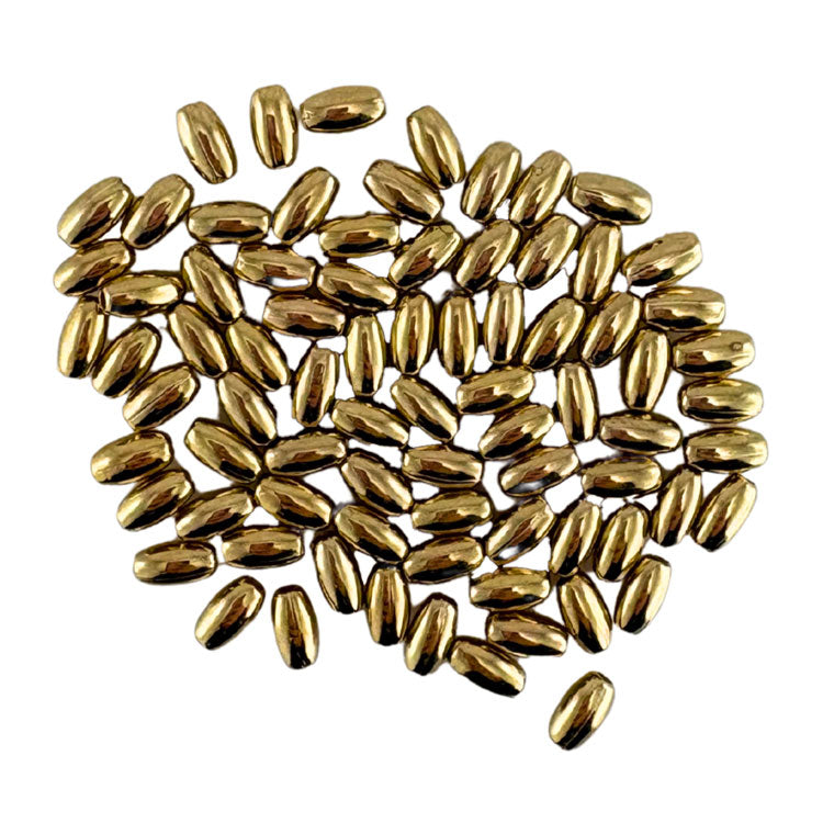 Porta Craft Gold Colour Oval Beads 4x7mm