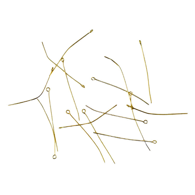 Eye Pins 50mm 80pk - Gold Colour