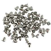Earring Backs Bullet Clutch 5mm 80pk - Silver Colour