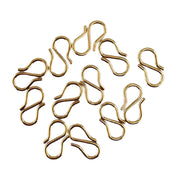 Porta Craft Gold Colour S Hook Clasps 12.5mm