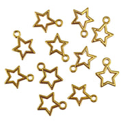 Porta Craft Gold Colour Metal Star Charms