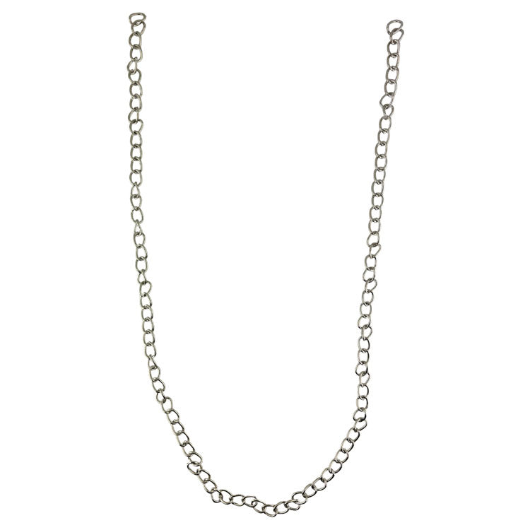 Necklace Chain 75cm with 8x12mm Links - Silver Colour