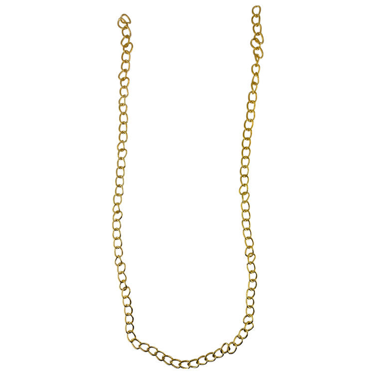 Necklace Chain 75cm with 8x12mm Links - Gold Colour