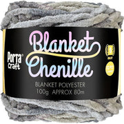 12ply Chenille Blanket Yarn Multicolour Granite