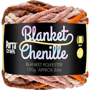 12ply Chenille Blanket Yarn Multicolour Outback