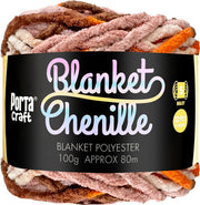 12ply Chenille Blanket Yarn Multicolour Outback