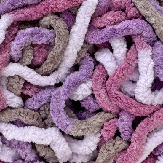 Chenille Blanket Yarn 100g 80m 12ply Multi Berry Neapolitan