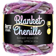12ply Chenille Blanket Yarn Multicolour Berry Neapolitan
