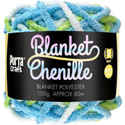 12ply Chenille Blanket Yarn Multicolour Pixie Garden