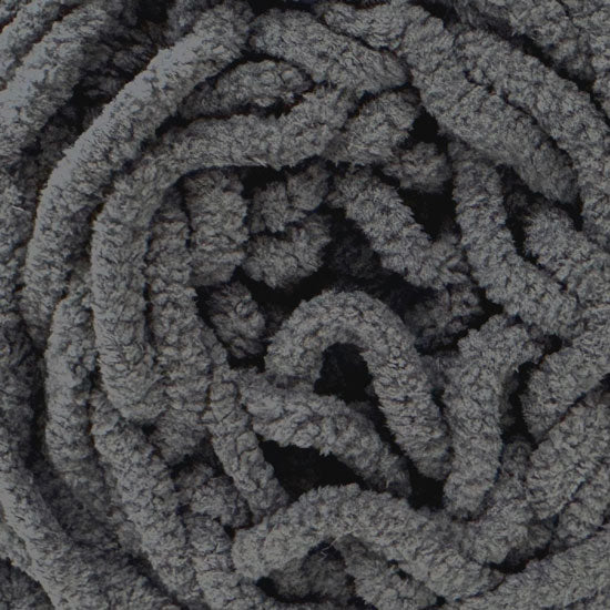 Blanket Chenille Yarn 100g 80m 12ply Solid Dark Grey