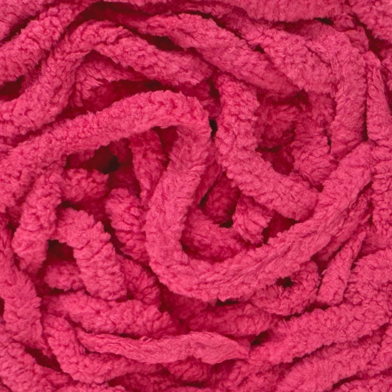 Blanket Chenille Yarn 100g 80m 12ply Solid Fuchsia