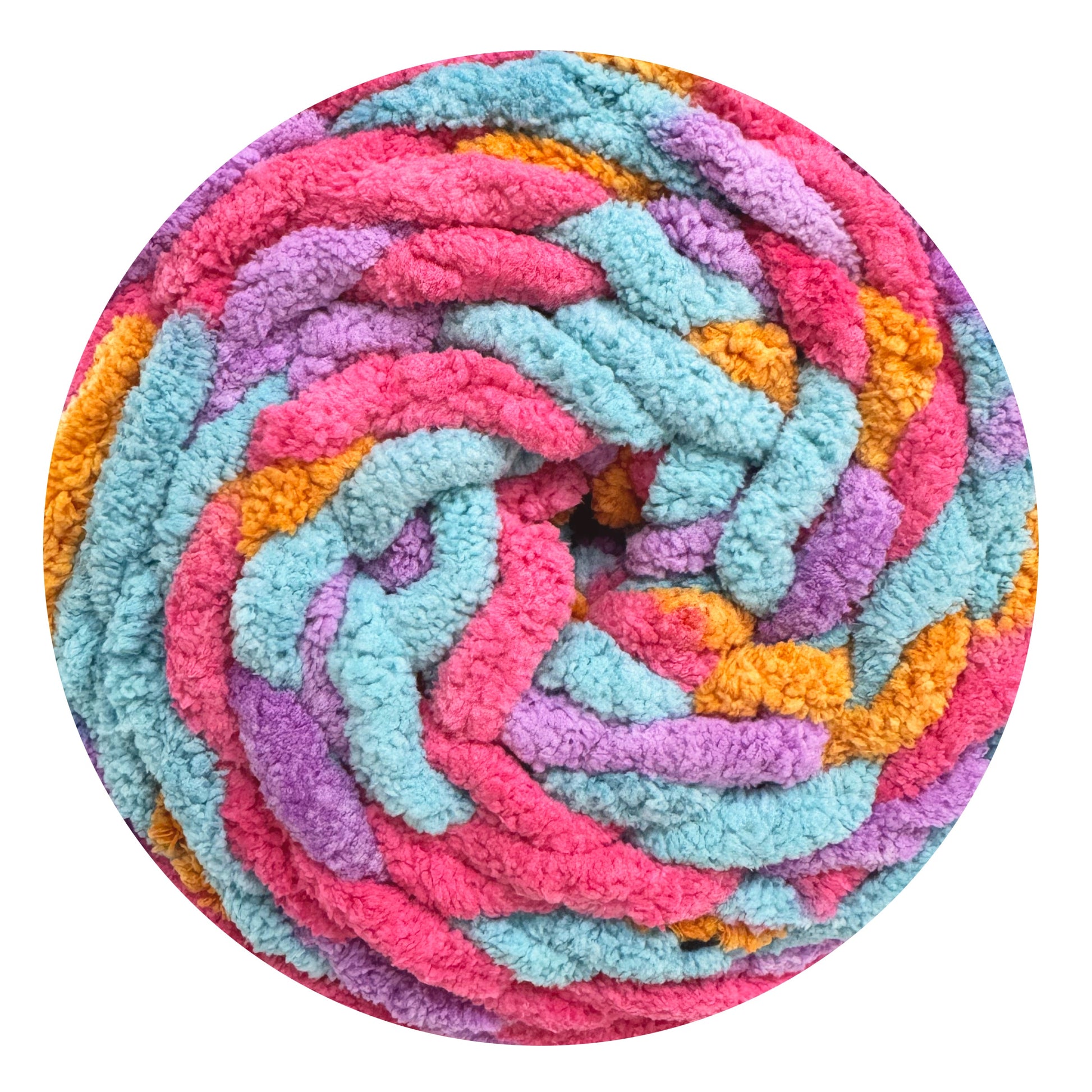 Pixie Coral - Porta Craft Chunky Chenille Yarn 200g 16ply 58m