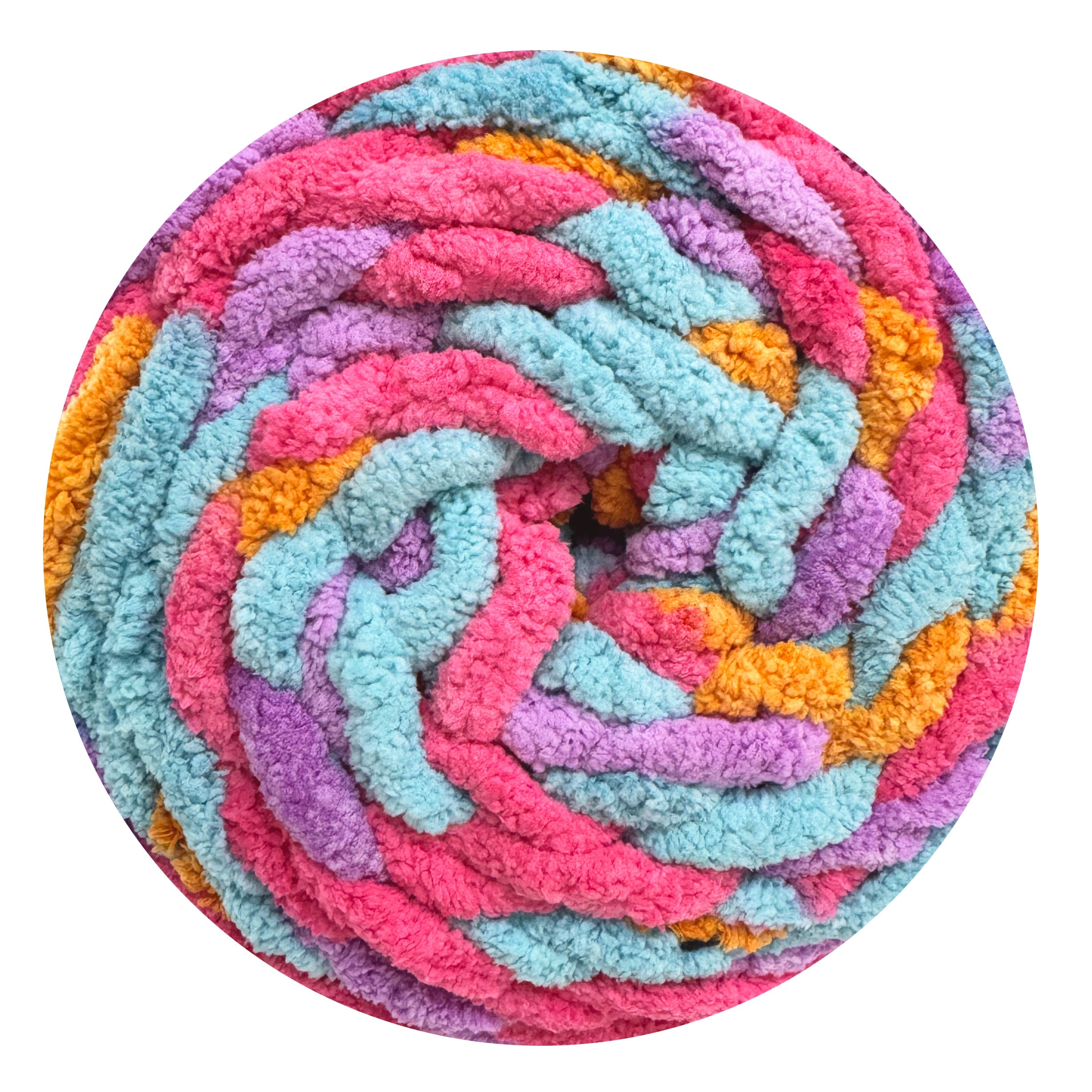 Pixie Coral - Porta Craft Chunky Chenille Yarn 200g 16ply 58m