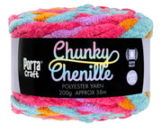 Porta Craft Chunky Chenille Yarn 200g 16ply 58m Pixie Coral