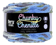 Porta Craft Chunky Chenille Yarn 200g 16ply 58m Dolphin