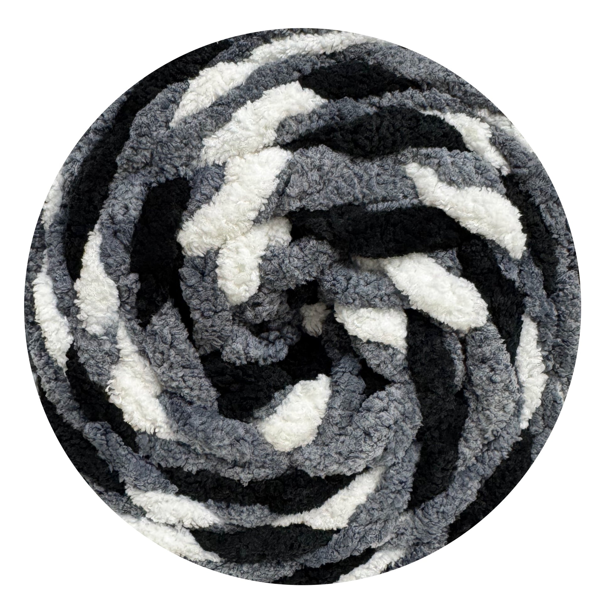 Silver Camo - Porta Craft Chunky Chenille Yarn 200g 16ply 58m