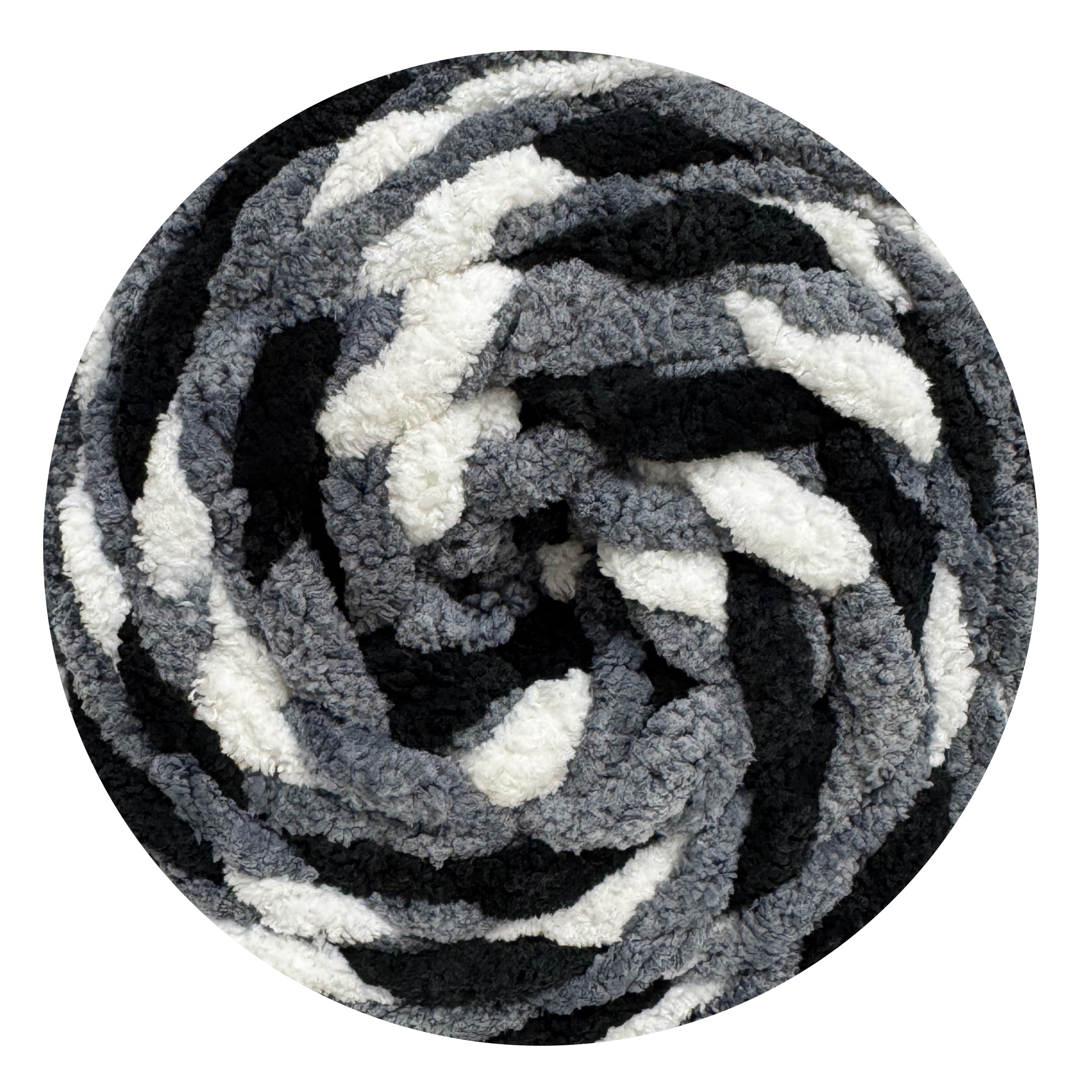 Silver Camo - Porta Craft Chunky Chenille Yarn 200g 16ply 58m
