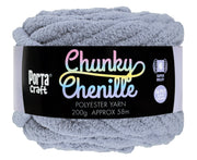 Porta Craft Chunky Chenille Yarn 200g 16ply 58m Stone