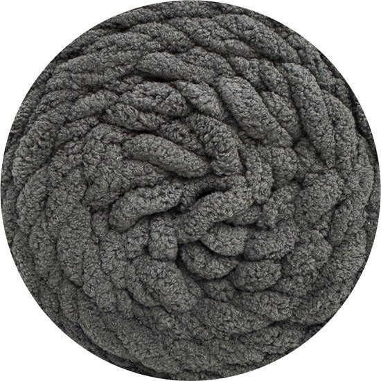 16 ply Chunky Chenille Yarn Dark Grey