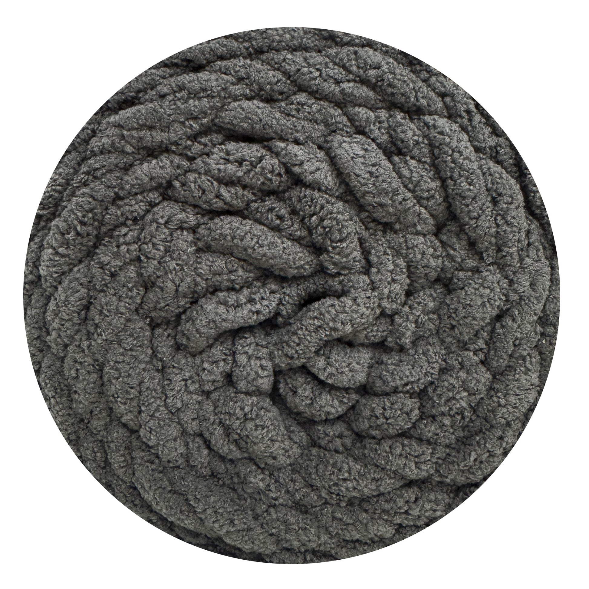 Dark Grey - Porta Craft Chunky Chenille Yarn 200g 16ply 58m