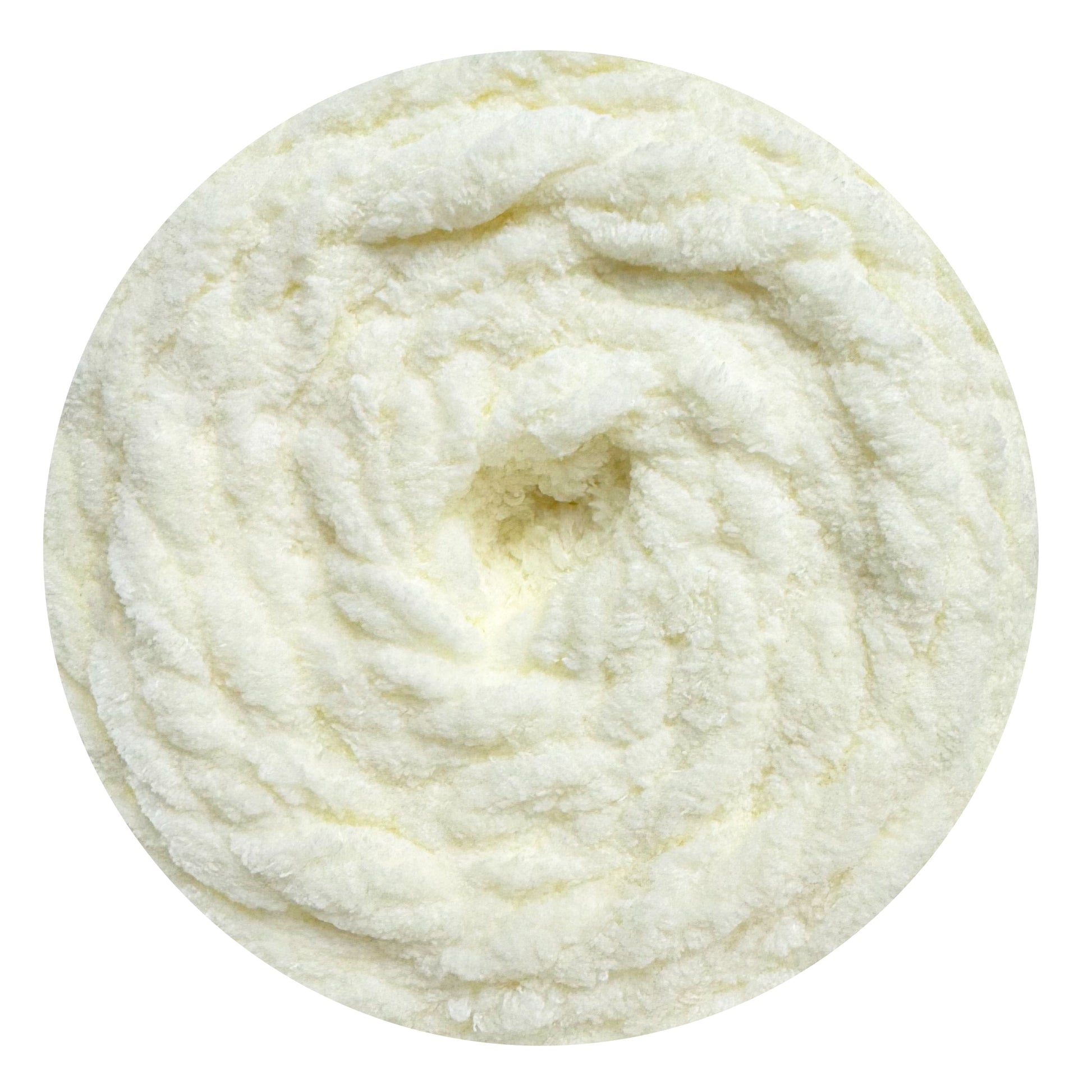 Cream - Porta Craft Chunky Chenille Yarn 200g 16ply 58m