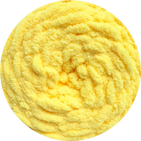 16 ply Chunky Chenille Yarn Lemon