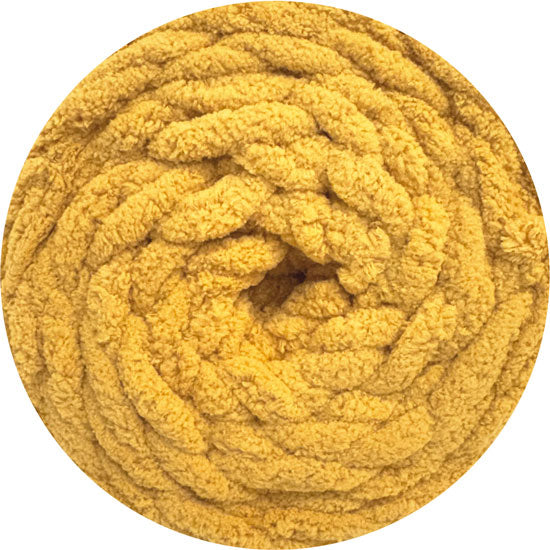 16 ply Chunky Chenille Yarn Mustard