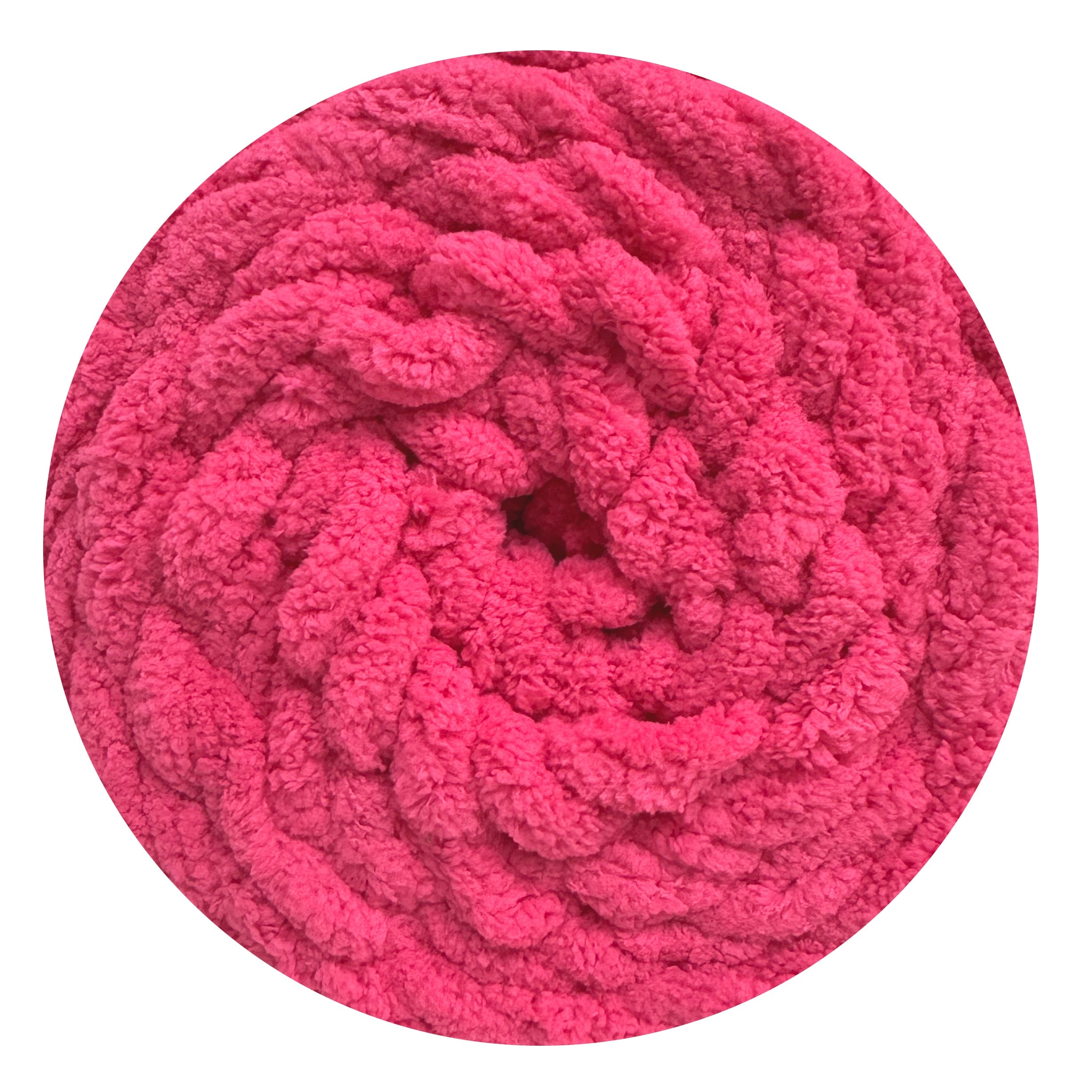 Hot Pink - Porta Craft Chunky Chenille Yarn 200g 16ply 58m