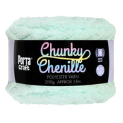 Porta Craft Chunky Chenille Yarn 200g 16ply 58m Ice Mint