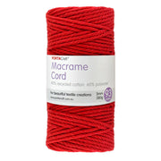 Macrame Cord Twisted 280g 3mm 93m Red