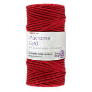 Macrame Cord Twisted 280g 3mm 93m Crimson