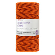 Macrame Cord Twisted 280g 3mm 93m Orange
