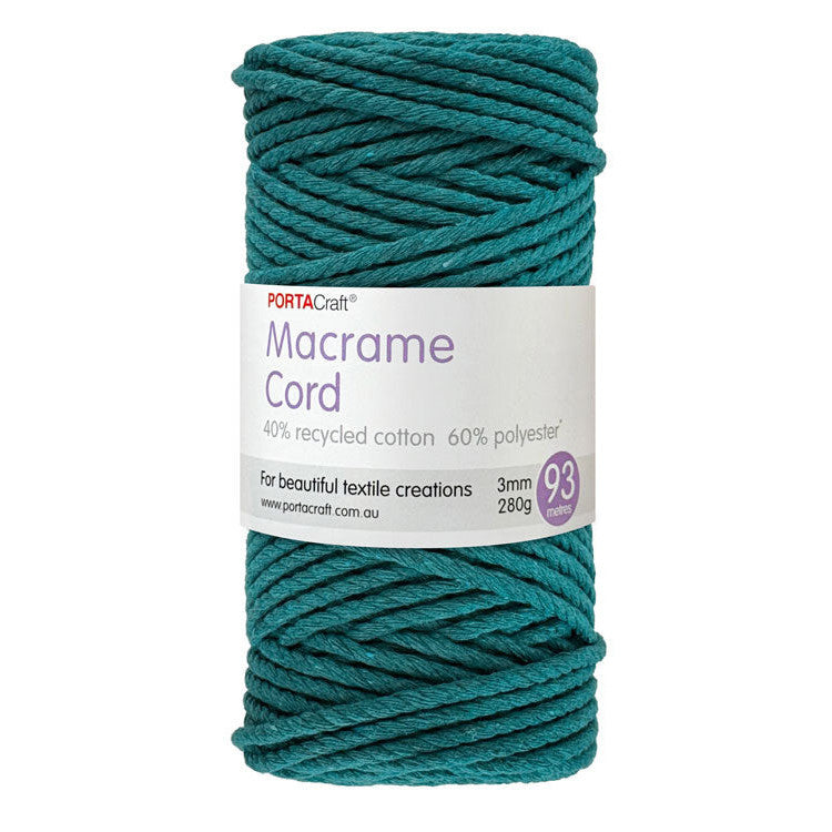 Macrame Cord Twisted 280g 3mm 93m Patina